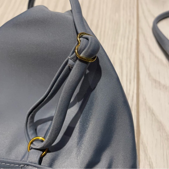 ROMWE silvery blue cheeky bikini set - Picture 4 of 6